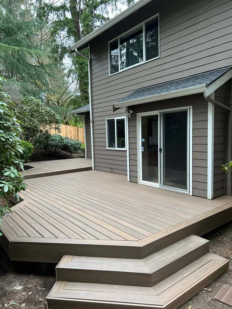 Deck renovation in Bellevue WA by local remodeler Fine Element Construction