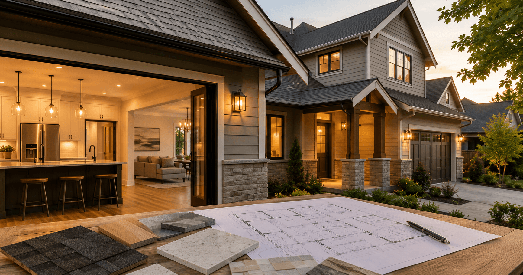 Full-service home remodeling in Kirkland WA including kitchen, bathroom, roofing, restoration, and whole-home renovation planning