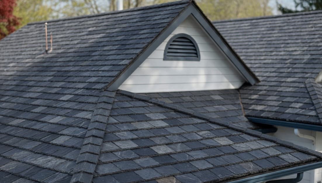 Redmond Roofing Renovation with Slate Shingles Redmond roofing renovation with slate shingles by local remodeler Fine Element Construction