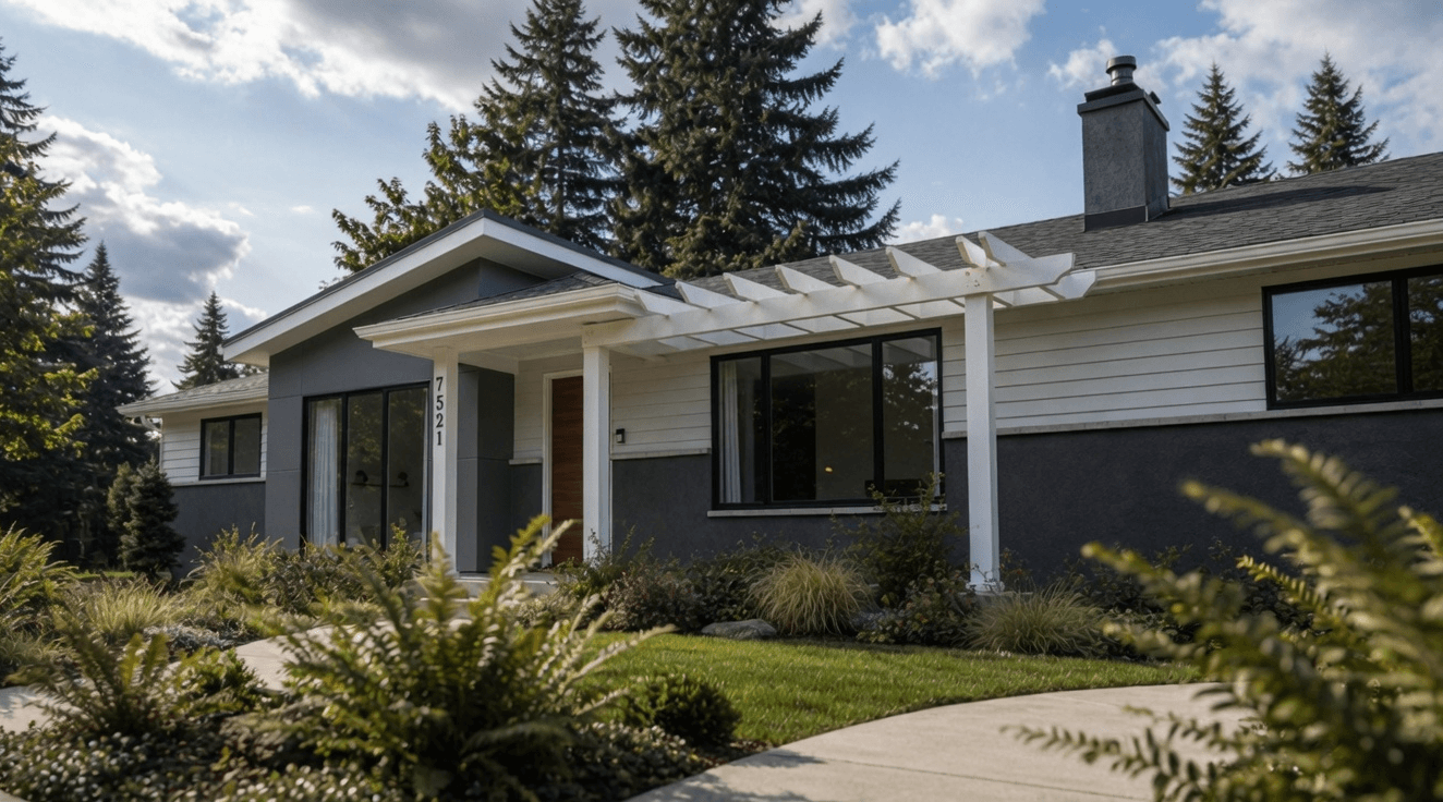 Mercer Island Whole-Home Renovation with Exterior Finishes Mercer Island whole-home renovation with new exterior finishes by local remodeler
