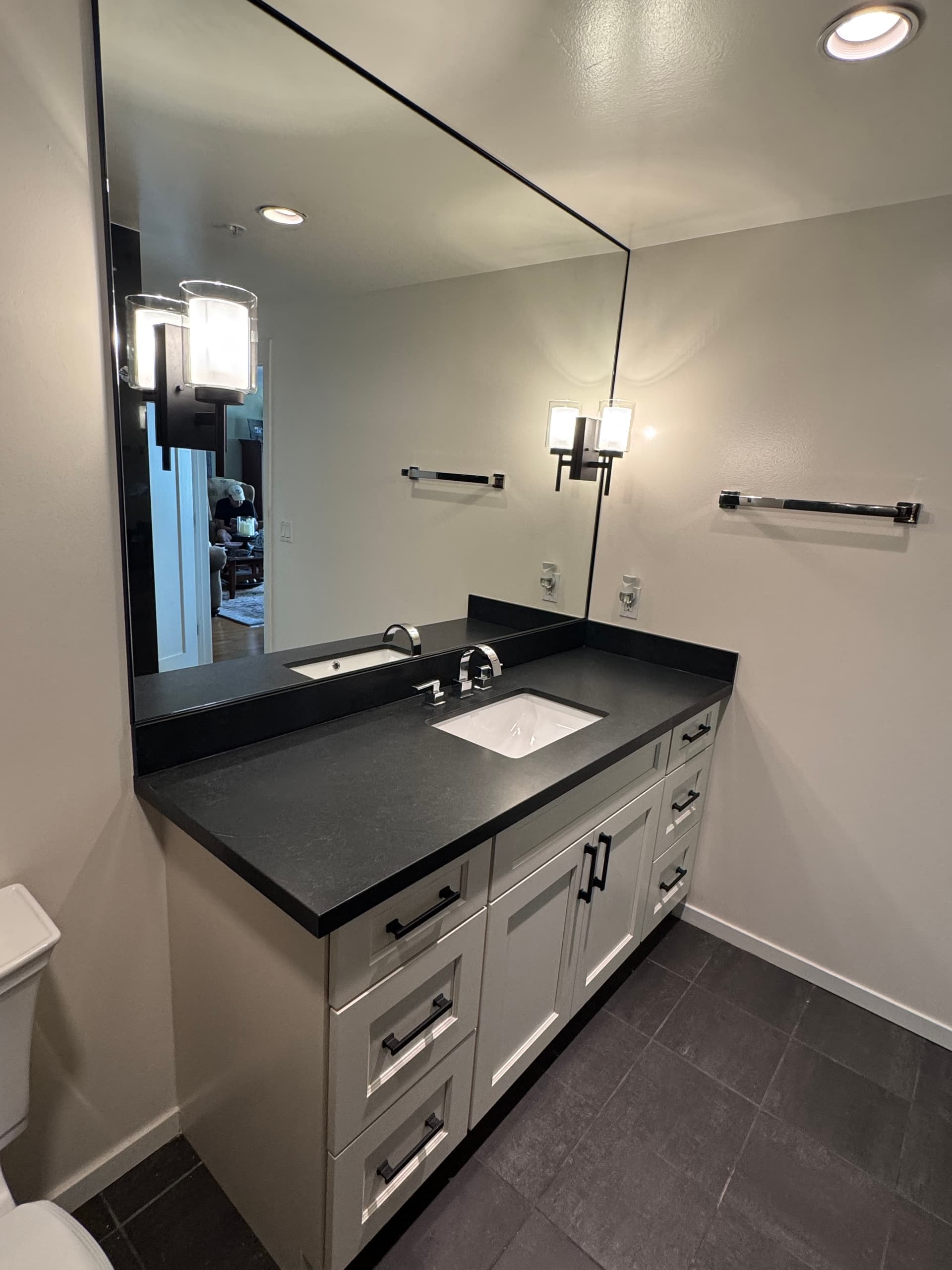 Small Bathroom Renovation in Seattle, WA Small bathroom renovation in Seattle WA by Fine Element Construction bathroom remodeler
