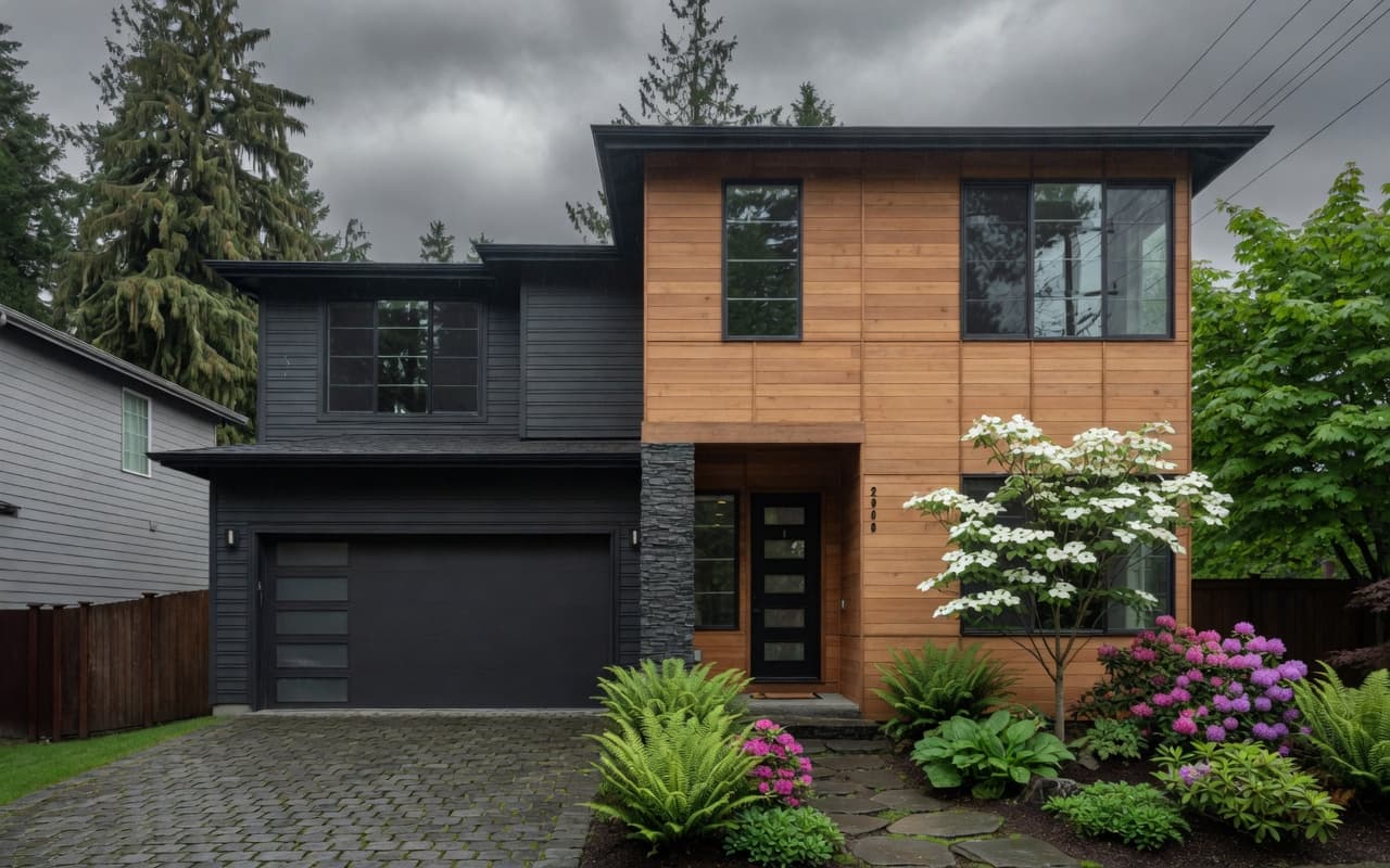 Seattle Roof and Exterior Renovation with Replaced Paneling Seattle roof and exterior renovation with replaced paneling by Fine Element Construction remodeler