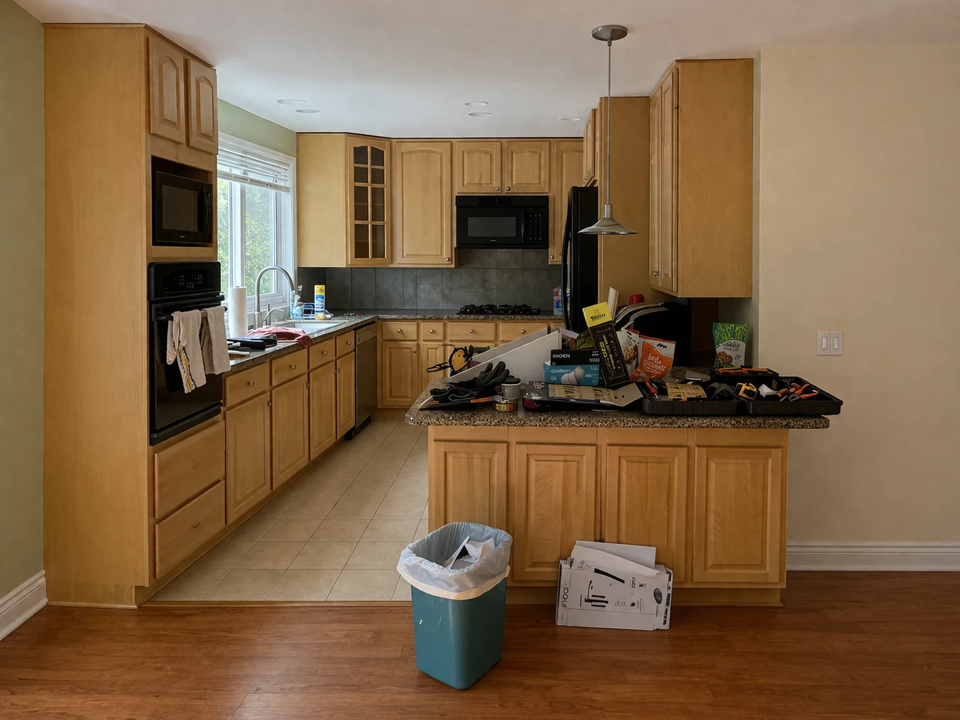 Kitchen before remodel in Bellevue, Washington
